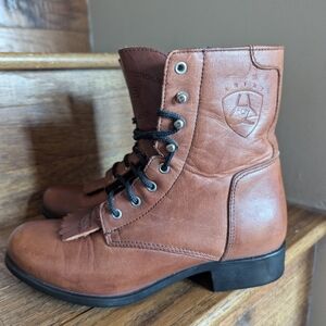 Ariat Ladies A1 Competitor Western Riding Heritage Boots Size 5.5–